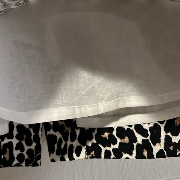 J. Crew Leopard print 100% cotton pencil skirt size 4P - Picture 7 of 9
